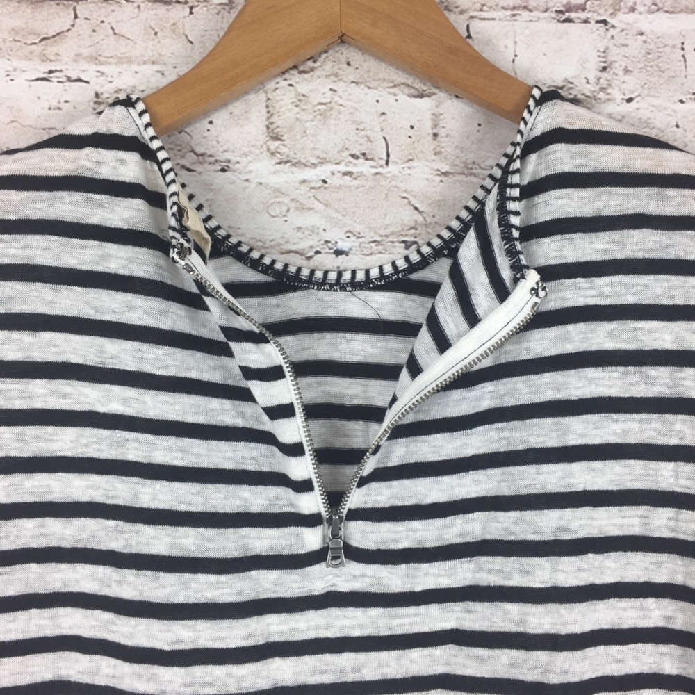 Alice + Olivia AIR Stripe Linen Dress Med Cute - Picture 7 of 7